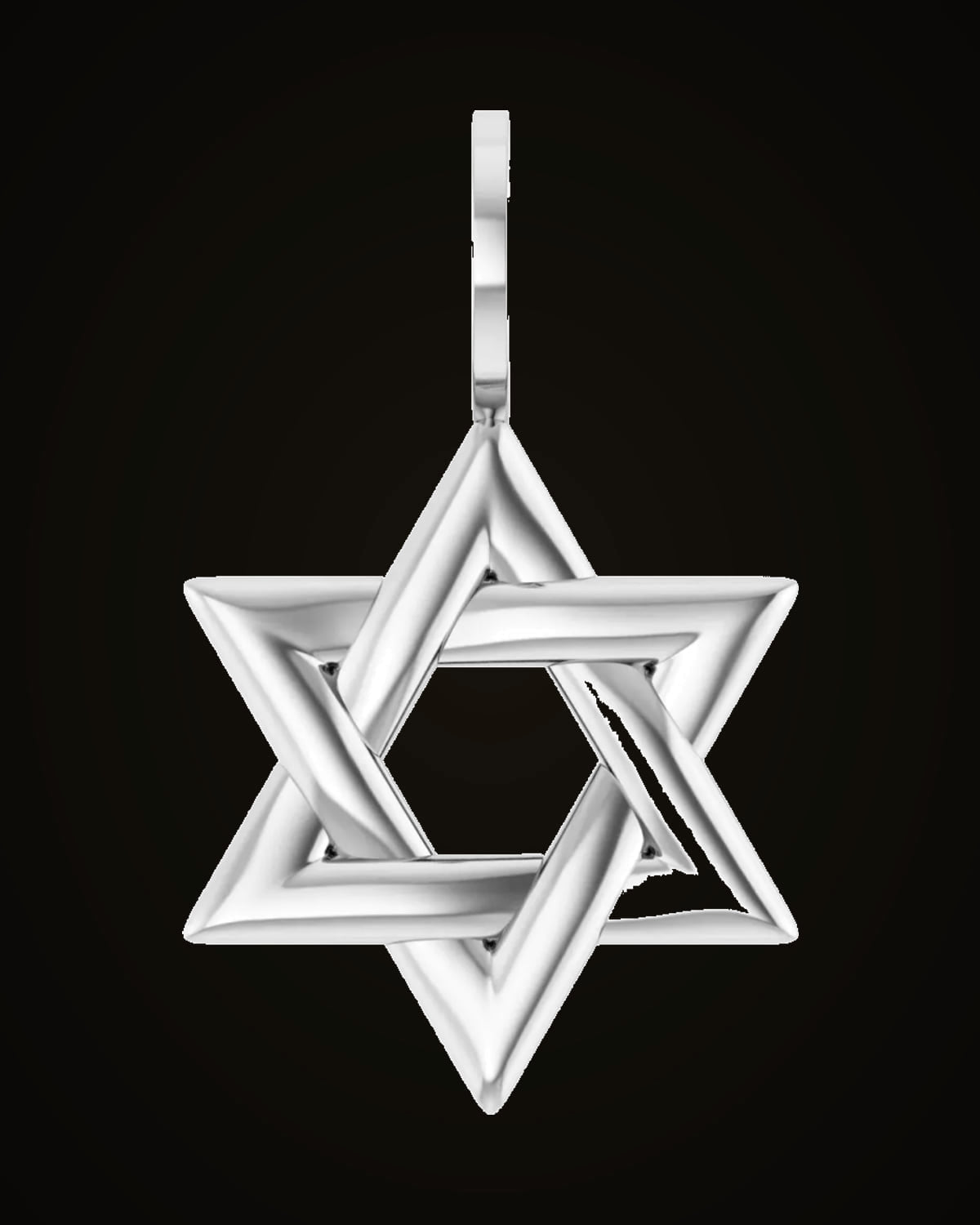 Star Of David Pendant — Sterling Silver