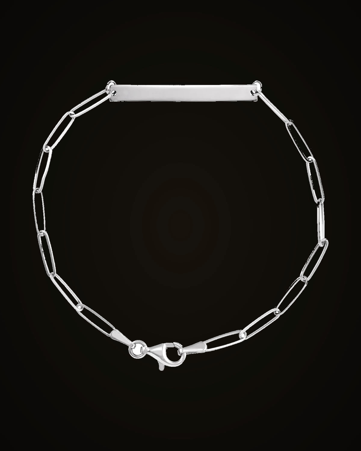 Engravable Skinny Bar Bracelet — Sterling Silver