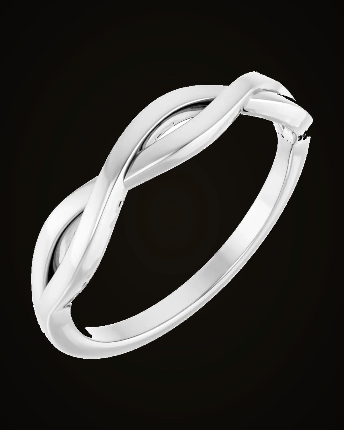 Twisted Ring — Sterling Silver · 8.8 x 3.9 mm