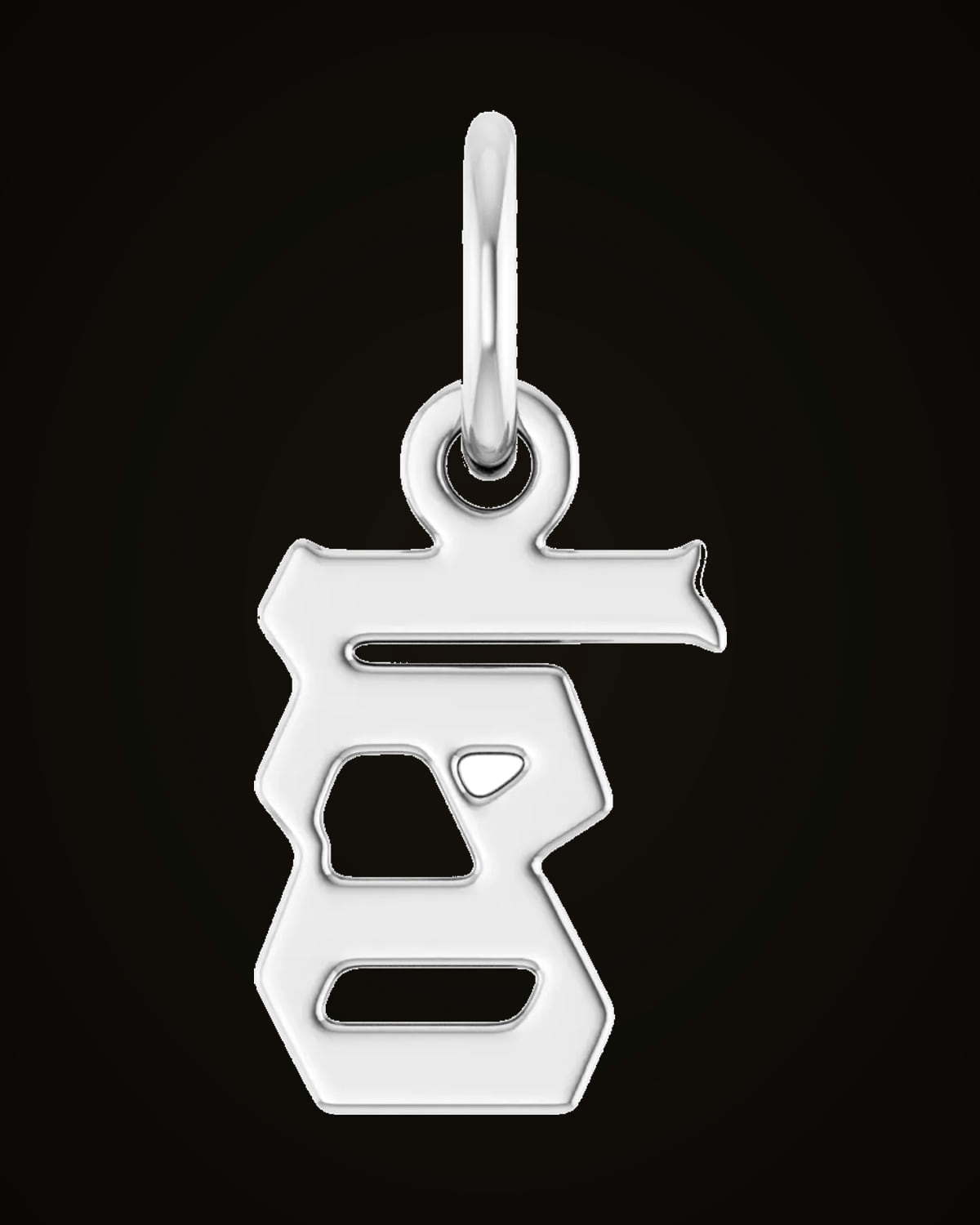 Gothic Zodiac Pendant — Sterling Silver
