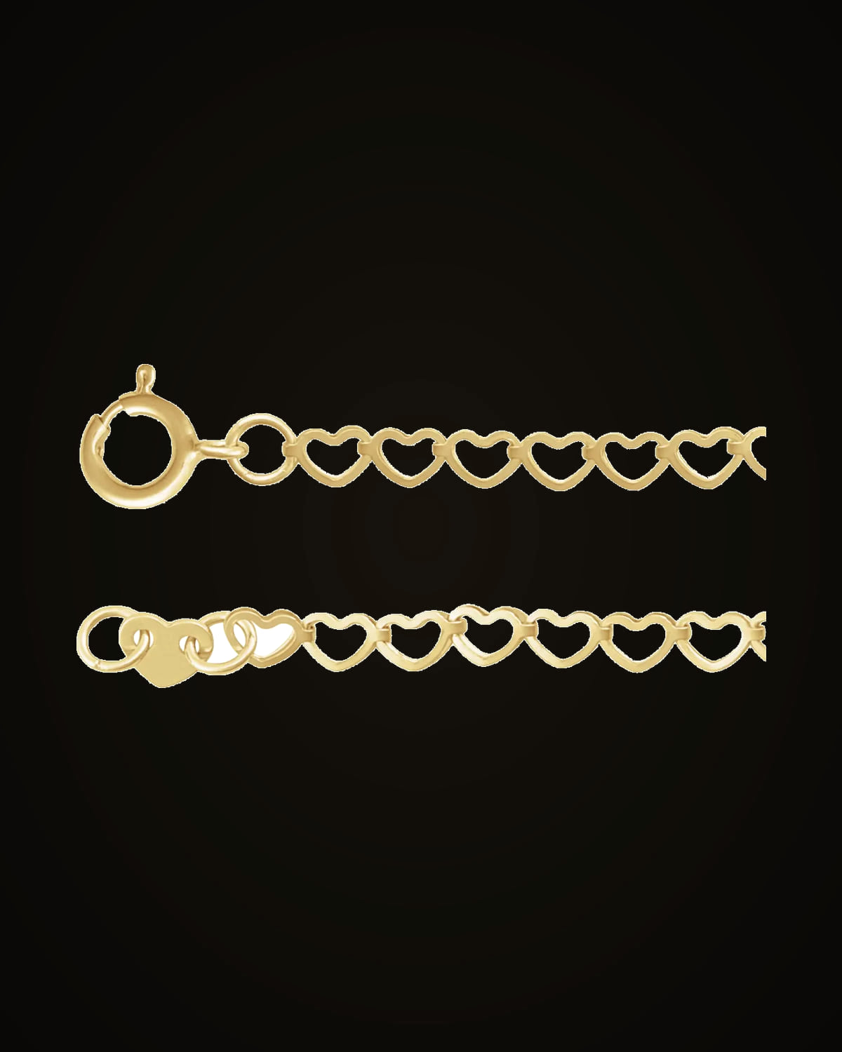 Heart Chain — 14K Yellow Gold