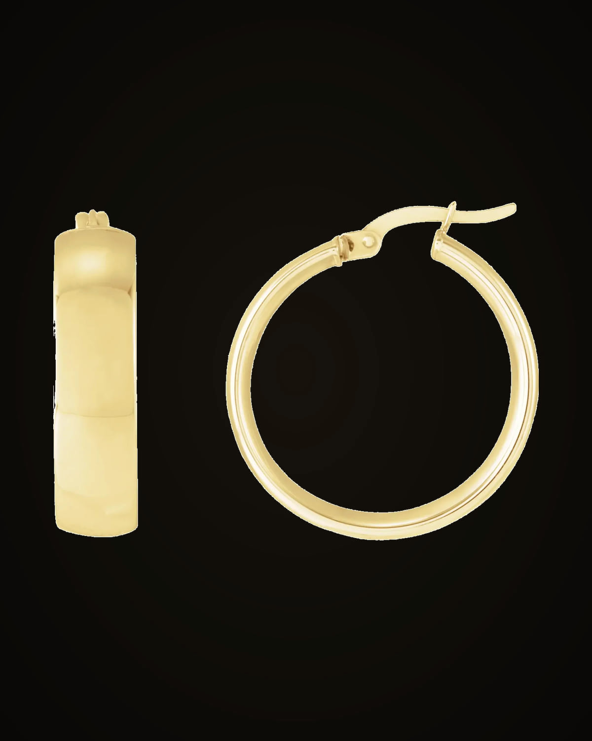 Hoop Earrings — 14K Yellow Gold