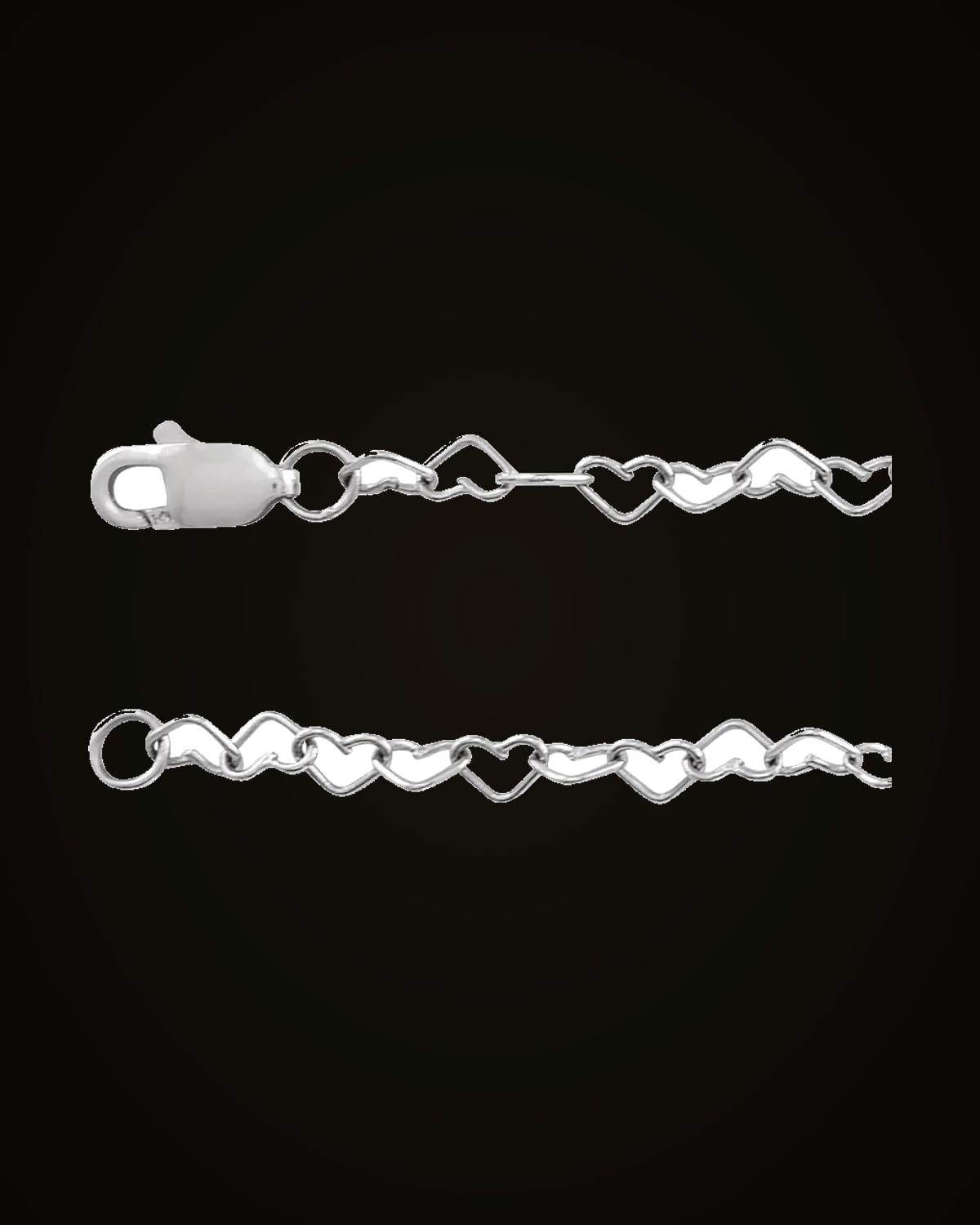 Heart Chain — Sterling Silver