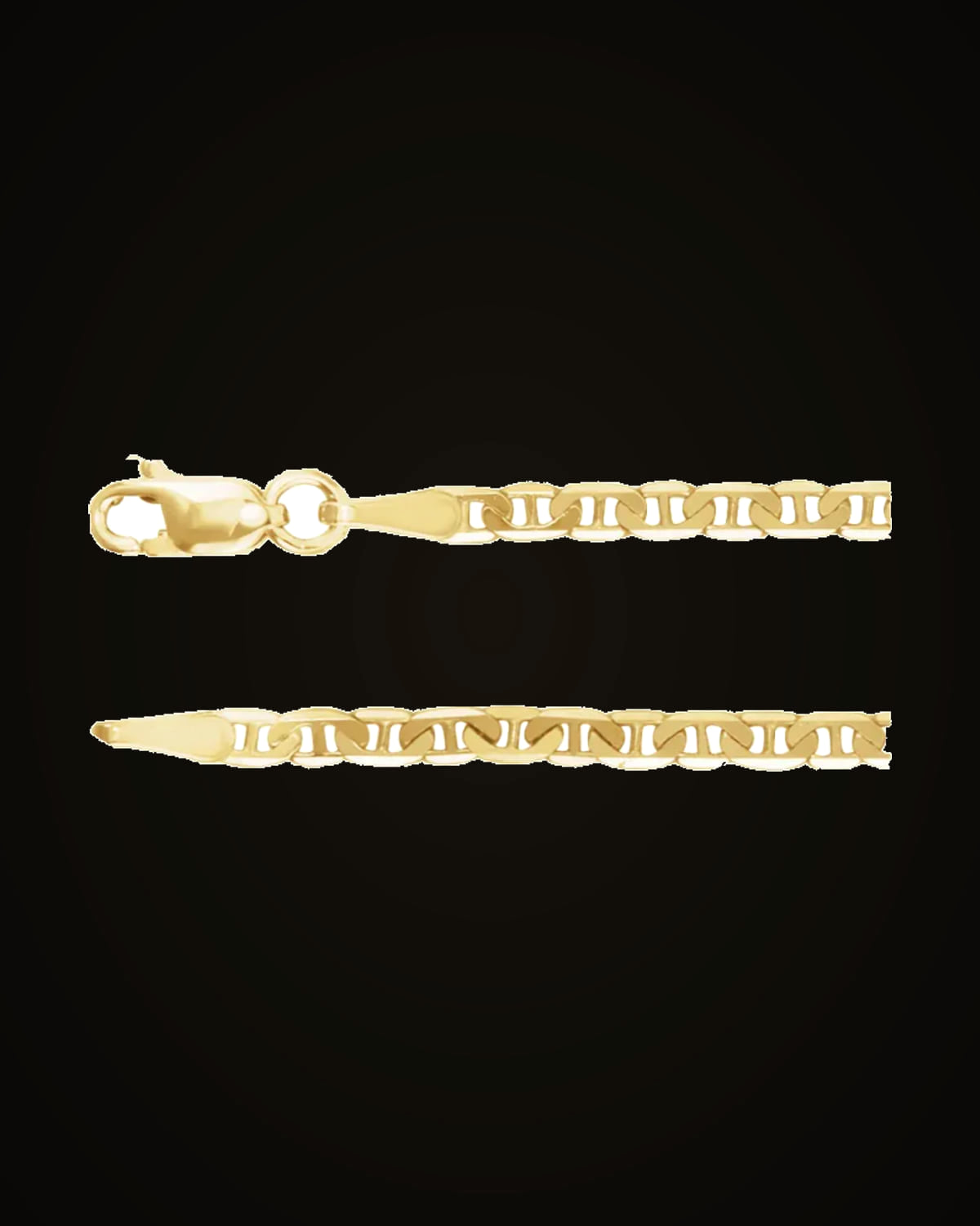 Curbed Anchor Chain — 14K Yellow Gold