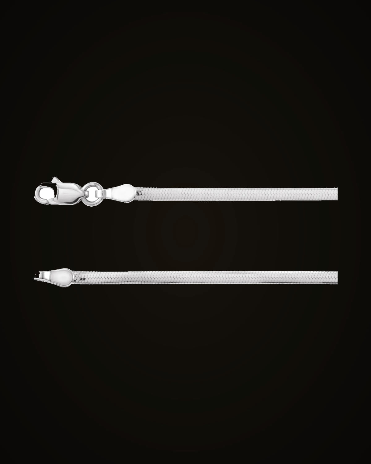 Oval Snake Chain — Sterling Silver