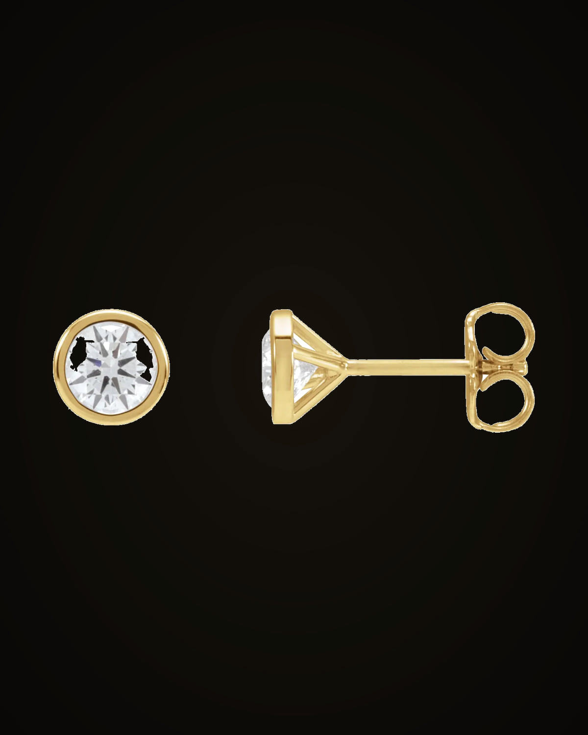 3/4 CTW Lab-Grown Diamond Cocktail-Style Earrings — 14K Yellow Gold