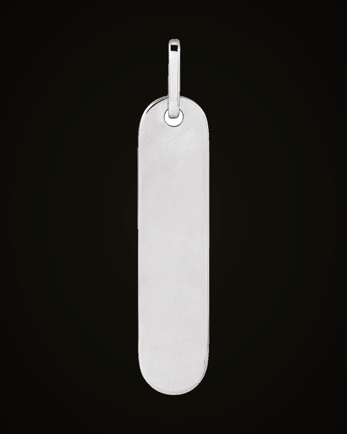 Engravable Bar Pendant — Sterling Silver