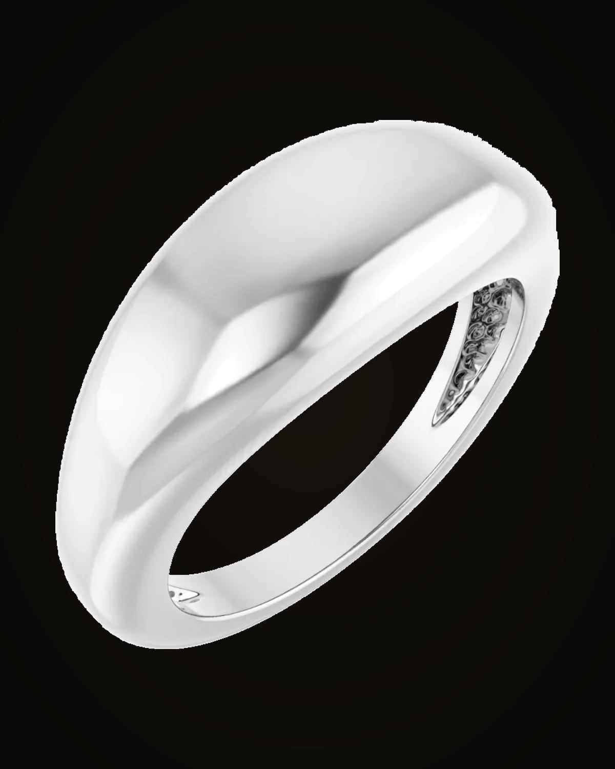 Dome Ring — Sterling Silver · 8 x 4.2 mm