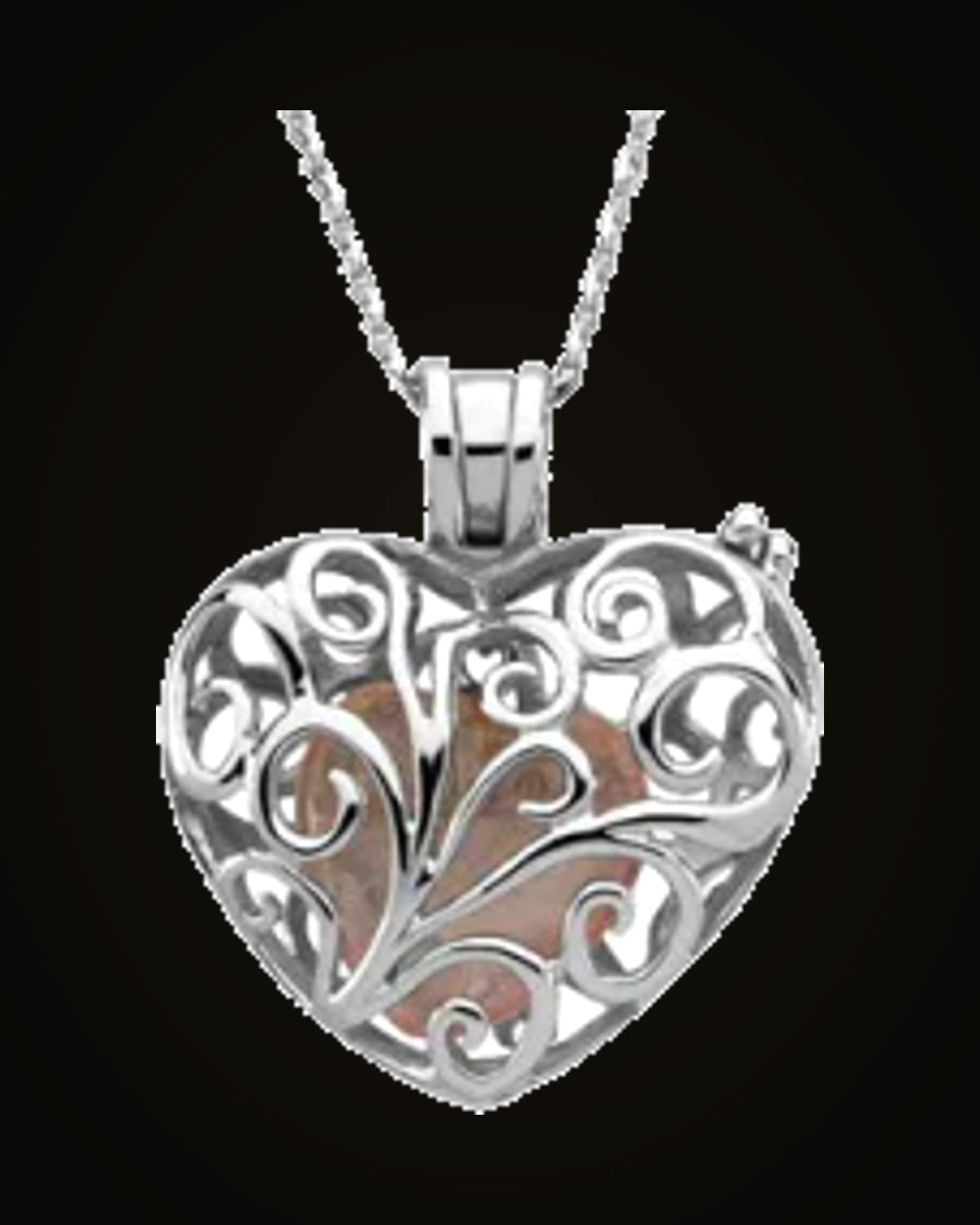 Always In My Heart Locket — Rhodium-Plated on Sterling Silver · 12 x 12 mm · Natural Quartz