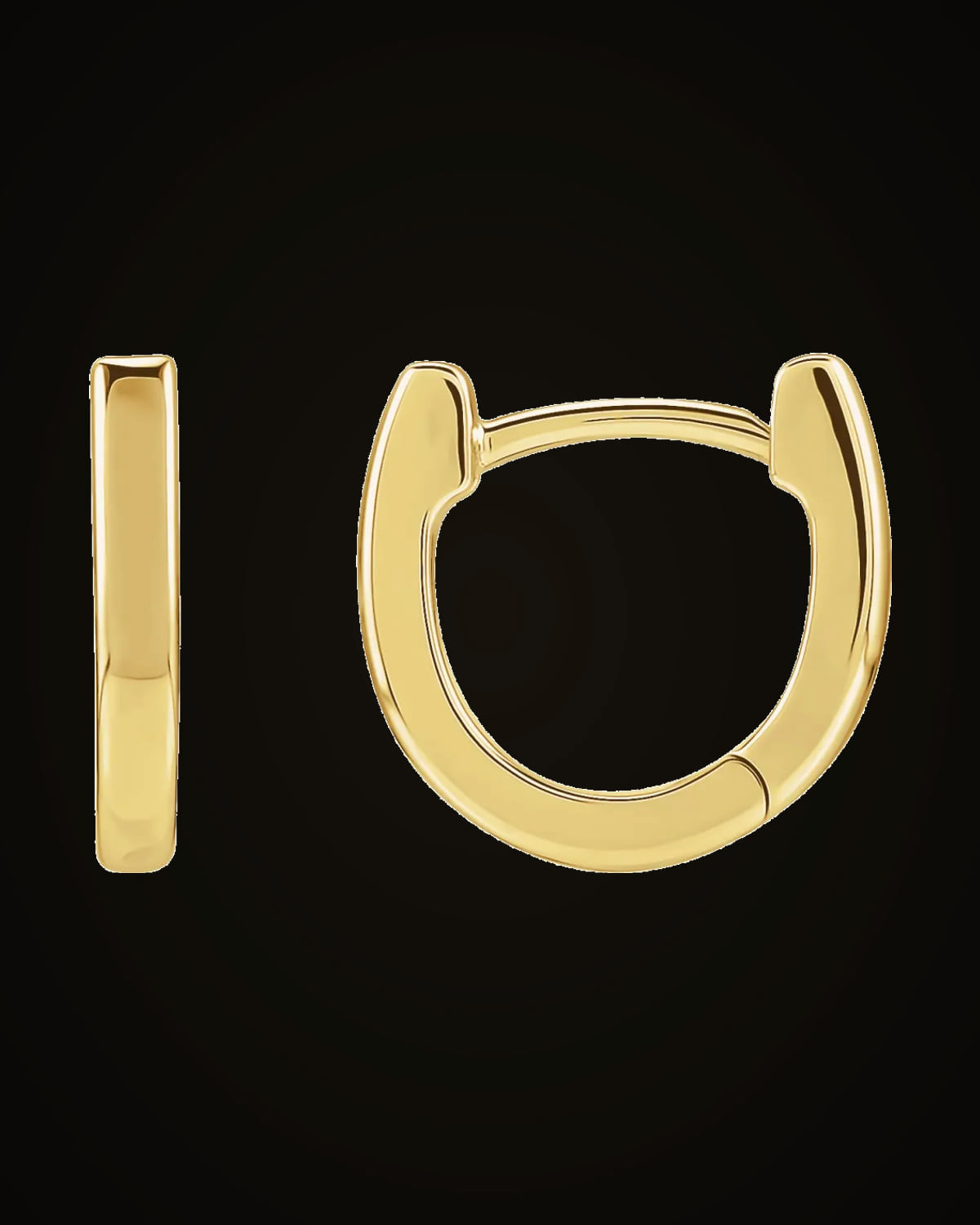 Hinged Hoop Earring — 14K Yellow Gold