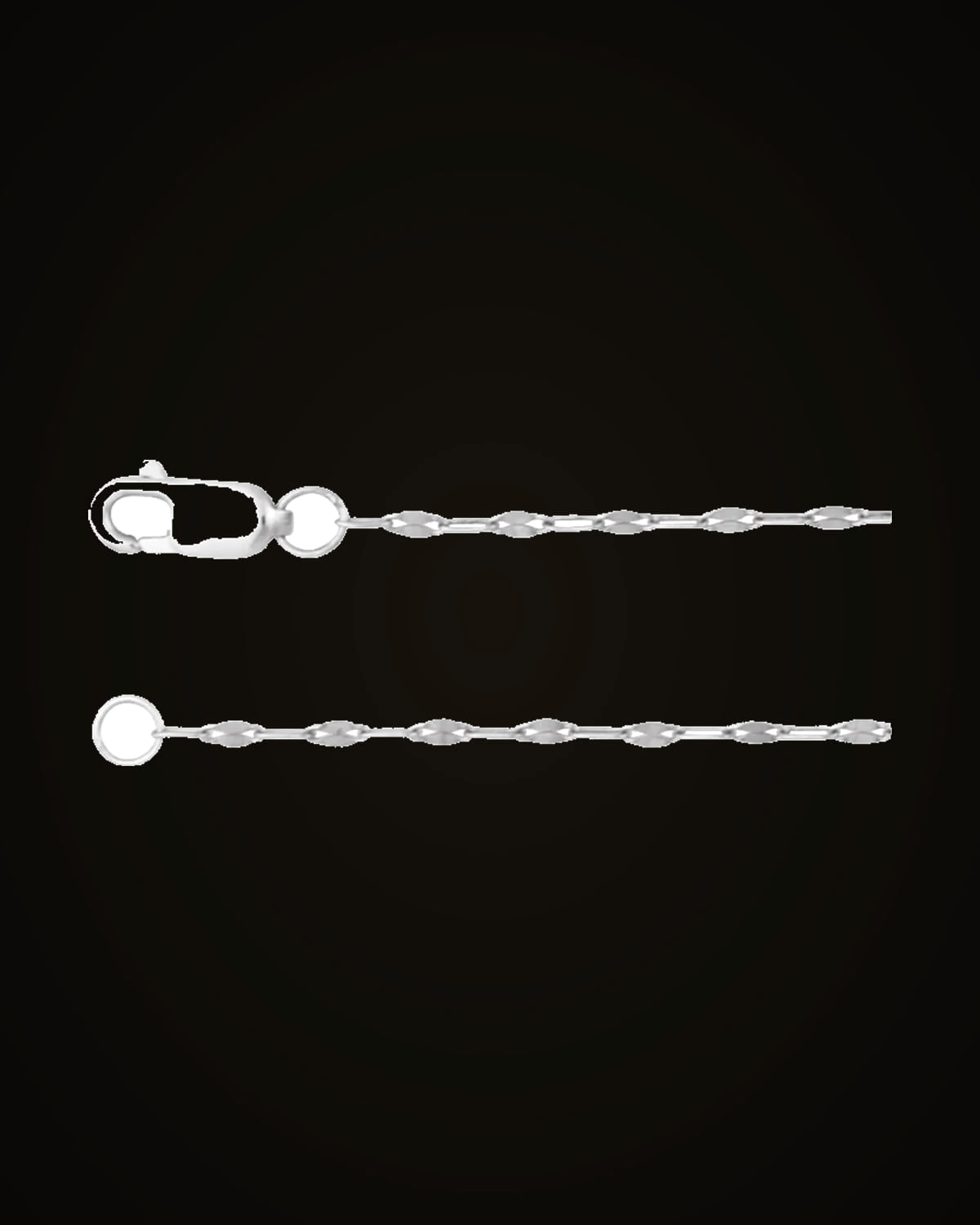 Keyhole Chain — Sterling Silver