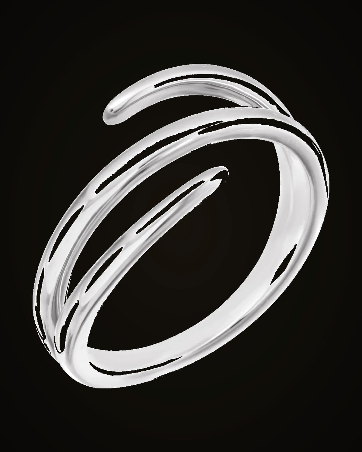 Freeform Ring — Sterling Silver · 1.7 mm · Size 7