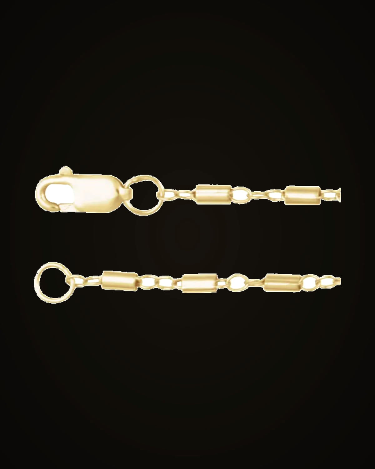 Satellite Bar Cable Chain — 14K Yellow Gold-Filled