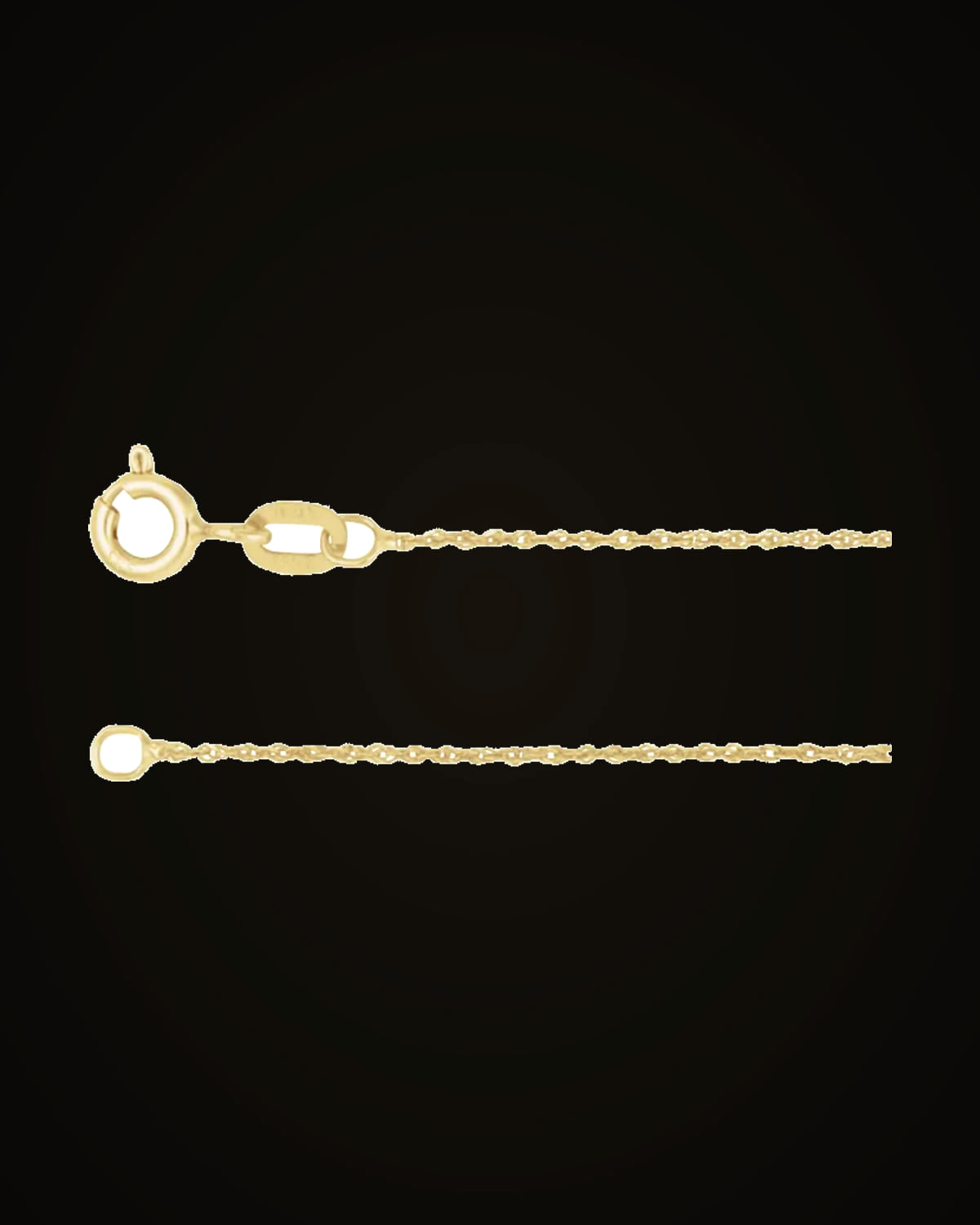 Diamond-Cut Singapore Chain — 14K Yellow Gold