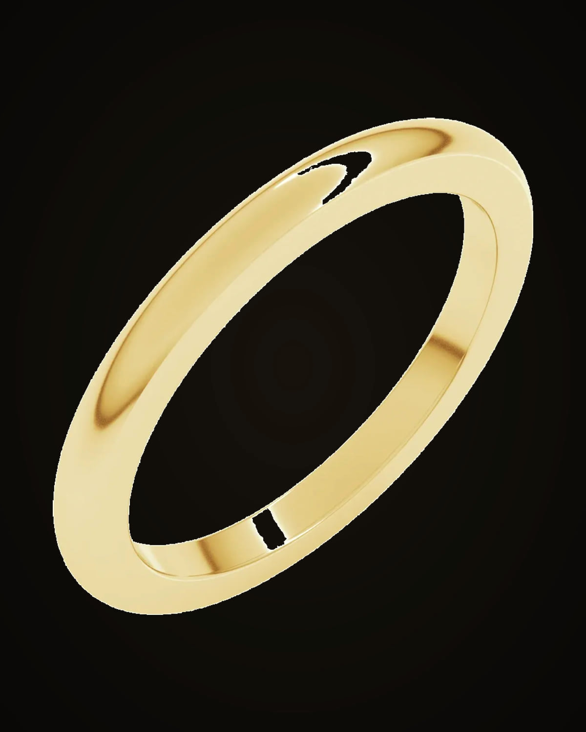 14K Yellow Gold — 2 mm · Size 5