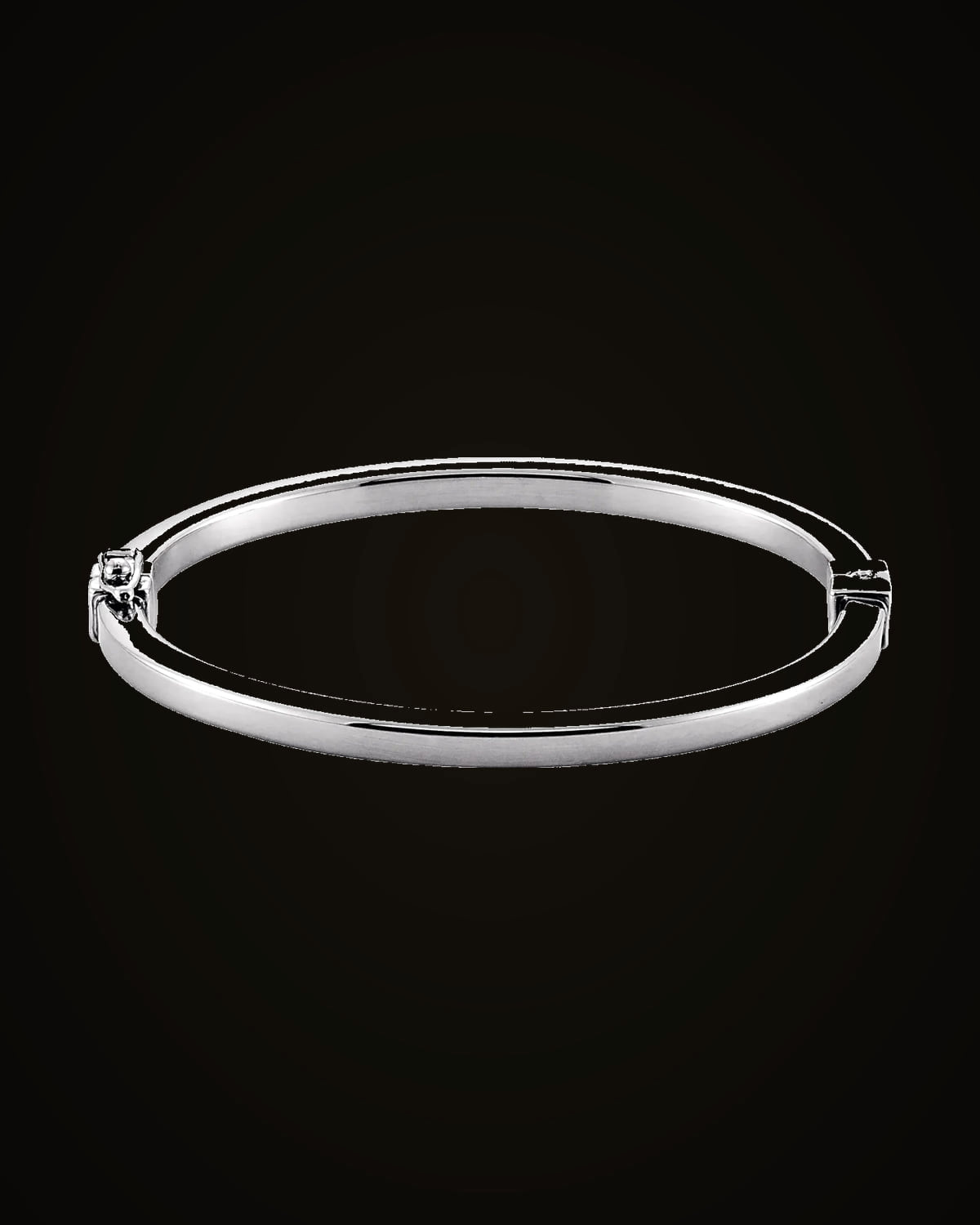 Hinged Bangle Bracelet — Sterling Silver