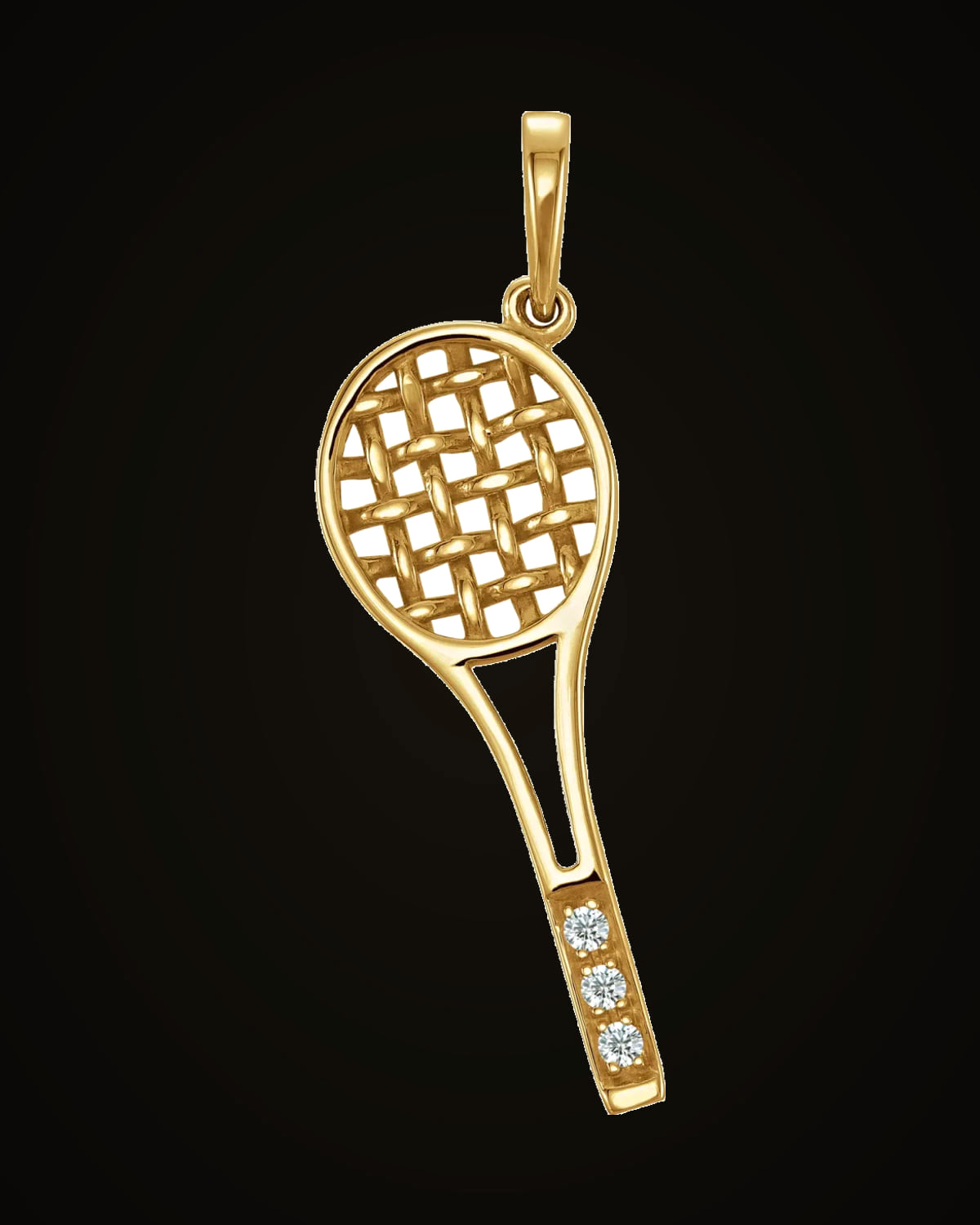 0.01 CTW Natural Diamond Charm/Pendant — 14K Yellow Gold