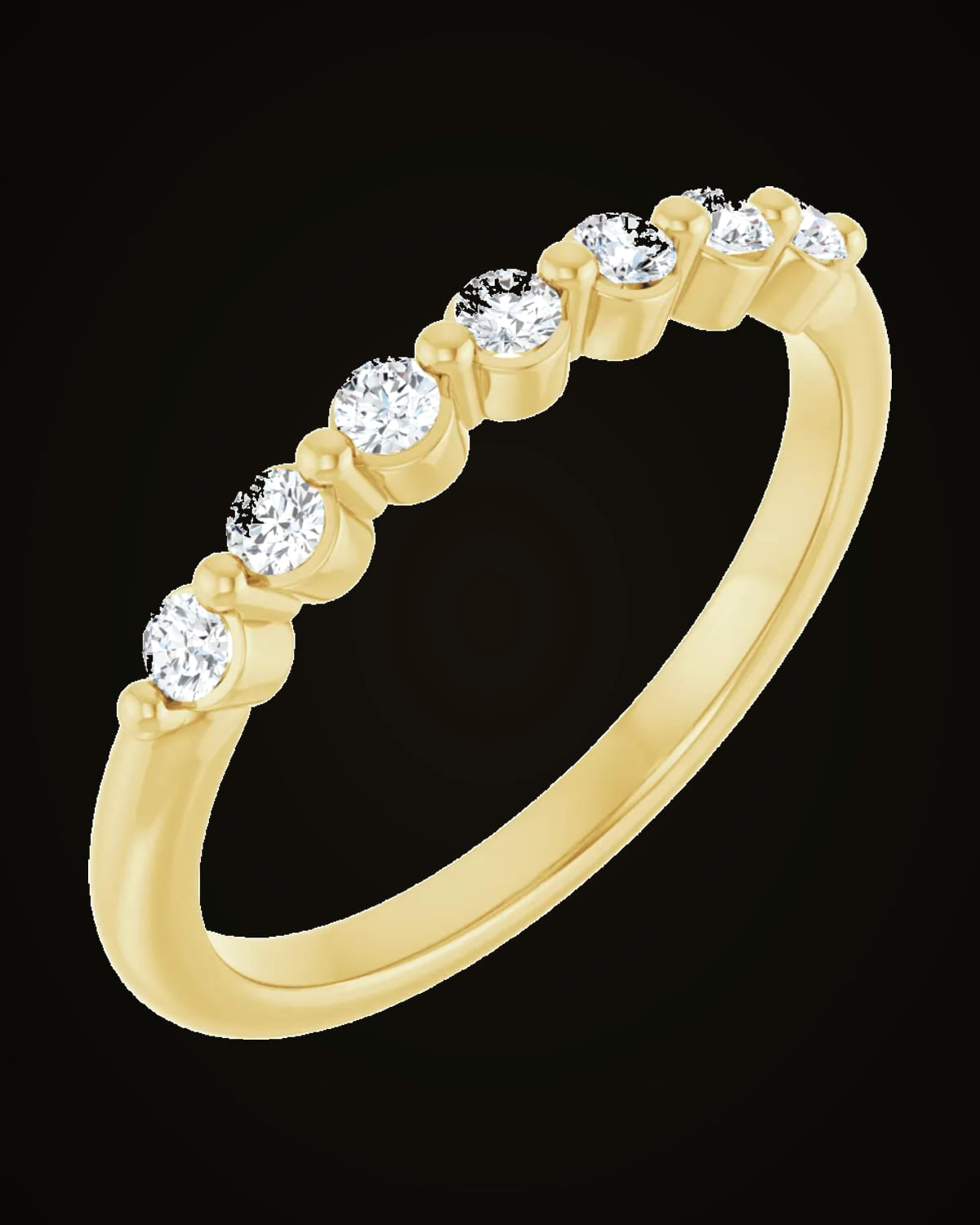 1/5 CTW Lab-Grown Diamond Anniversary Band — 14K Yellow Gold · 3.1 x 2.4 mm · VS · F+
