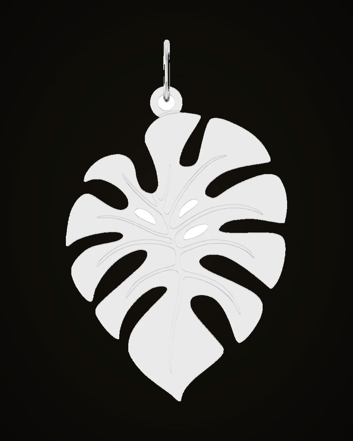 Monstera Leaf Pendant