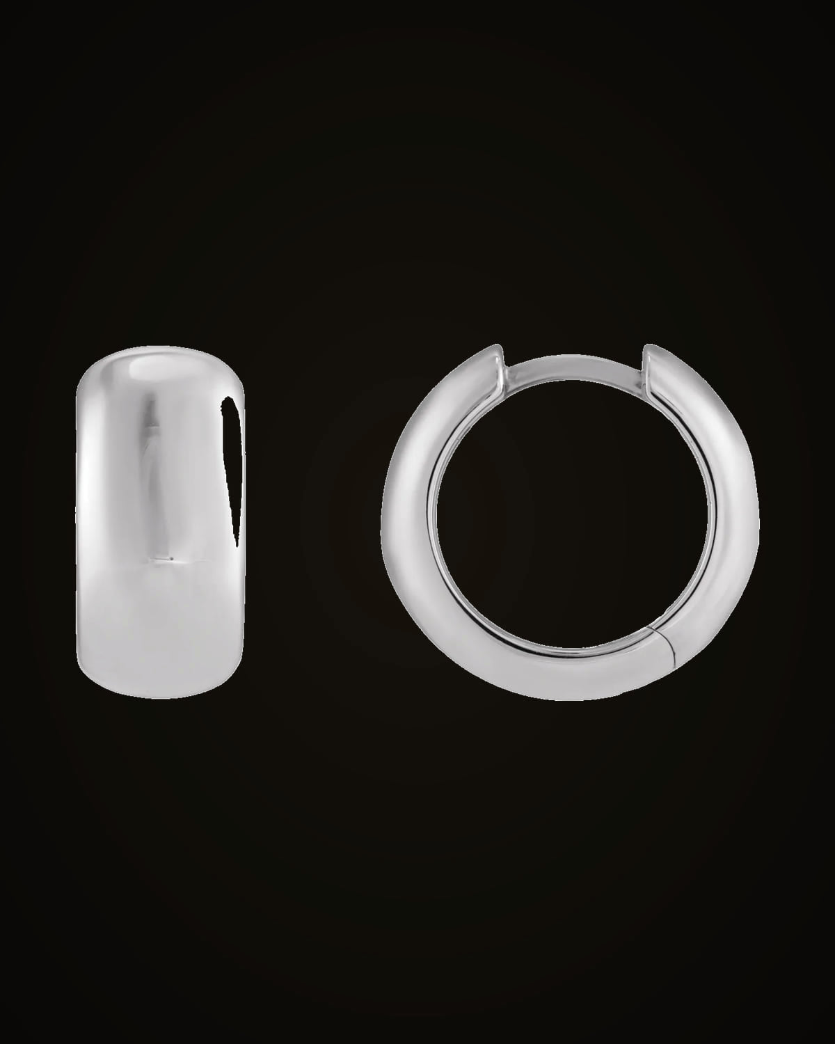 Hinged Earring — Sterling Silver