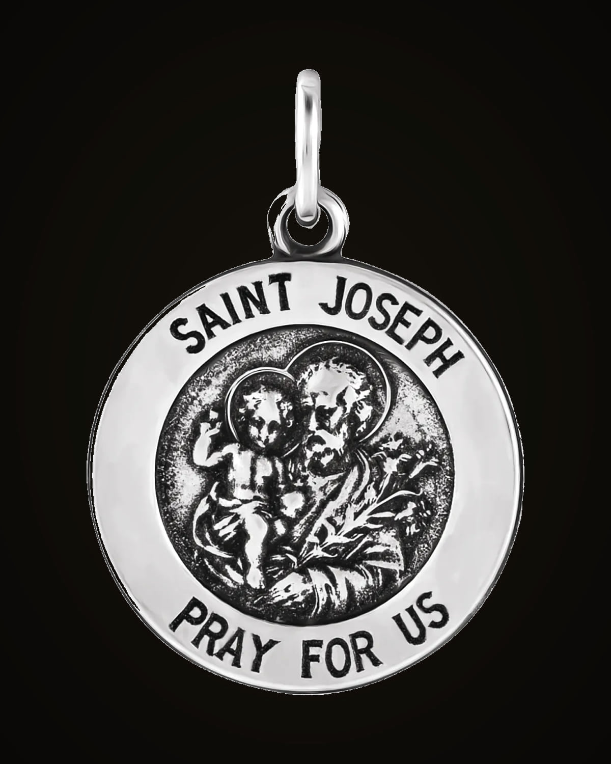 St. Joseph Medal — Sterling Silver
