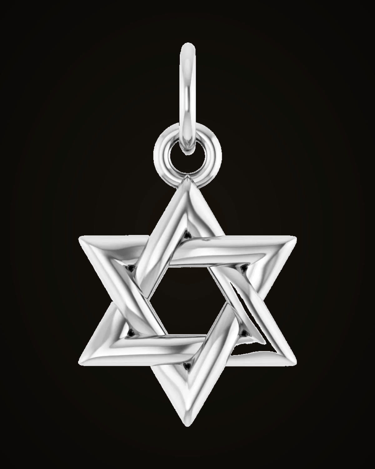 Star Of David Pendant — Sterling Silver