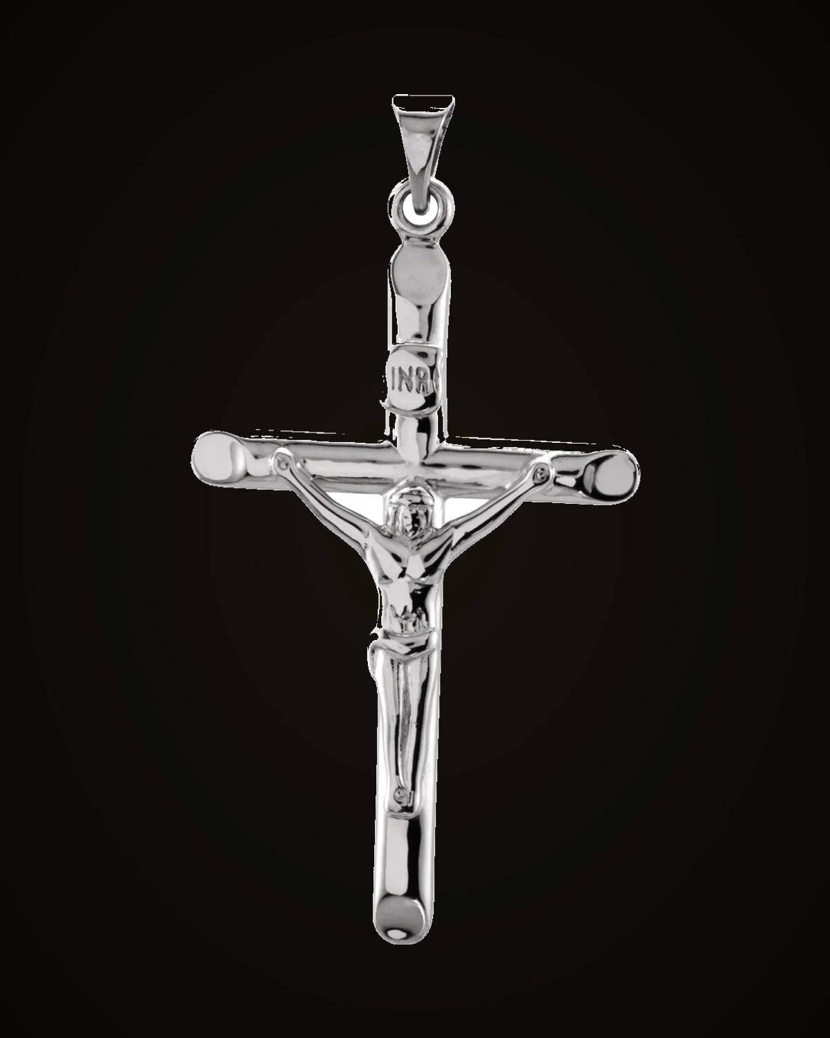 Crucifix Pendant — Sterling Silver