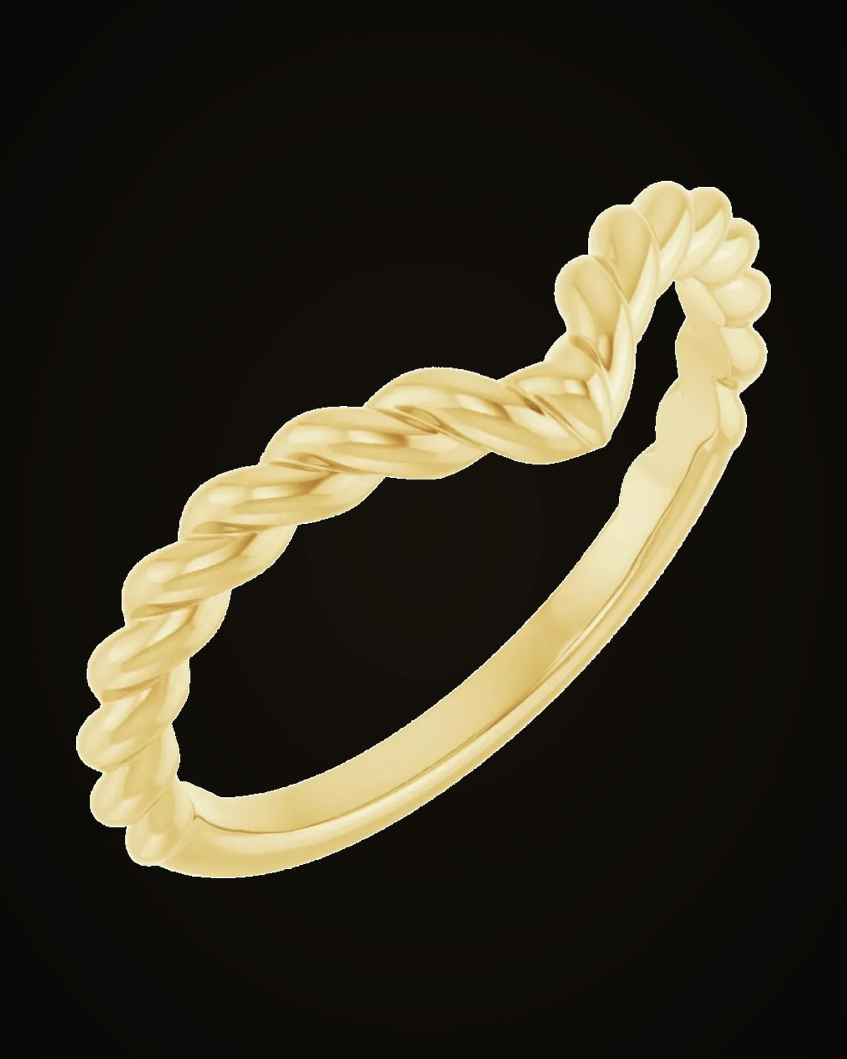 Rope Contour Band — 14K Yellow Gold · 1.8 mm