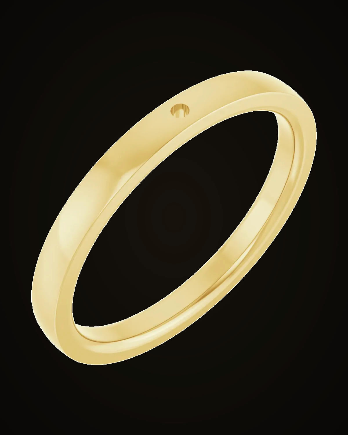 Comfort-Fit Peg Shank — 14K Yellow Gold · 2 mm