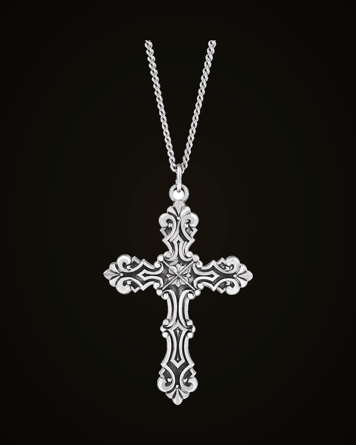 Cross Necklace — Sterling Silver