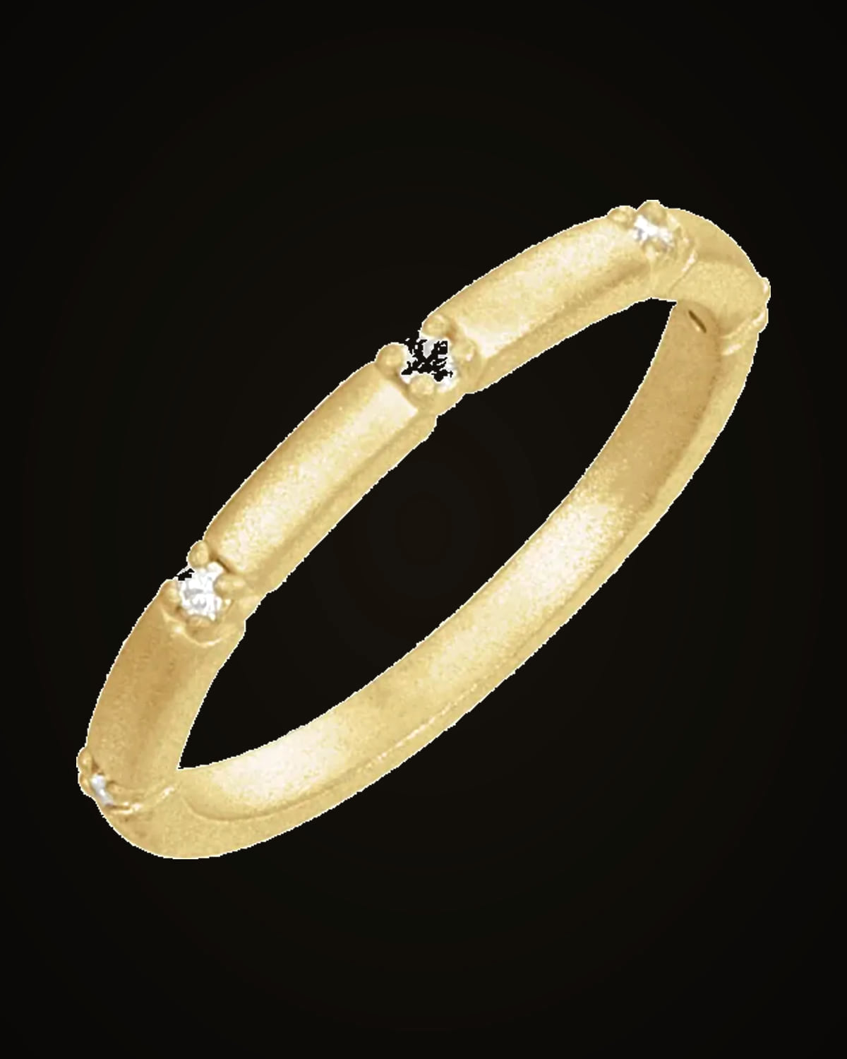 0.06 CTW Lab-Grown Diamond Anniversary Band — 14K Yellow Gold · 2.08 mm · VS · F+