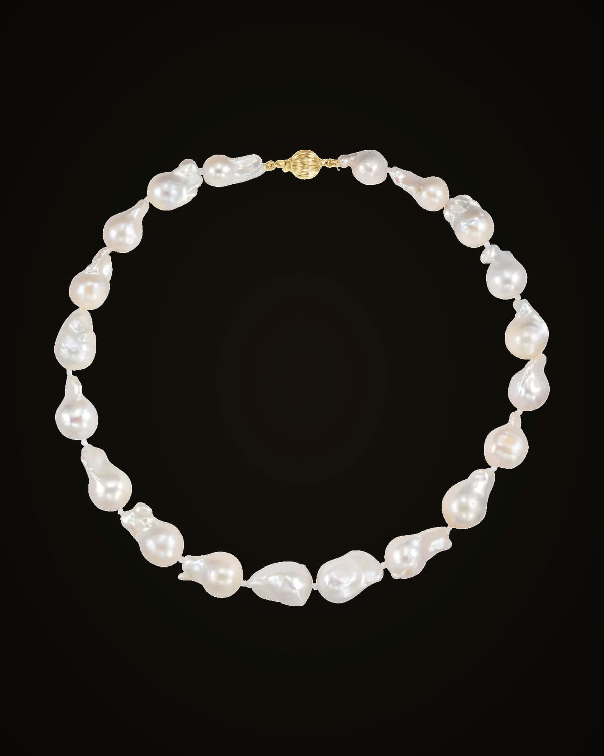Cultured Freshwater Pearl Necklace — 14K Yellow Gold