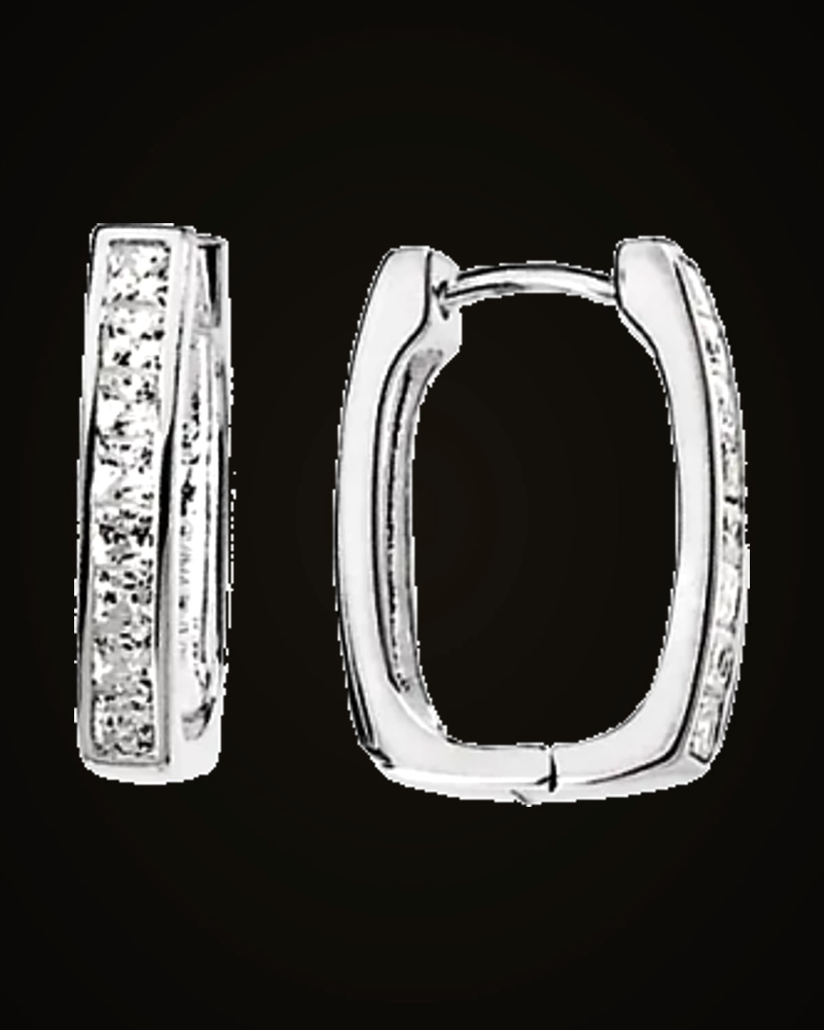 Cz Earrings — Sterling Silver · 2 mm · Imitation Cubic Zirconia