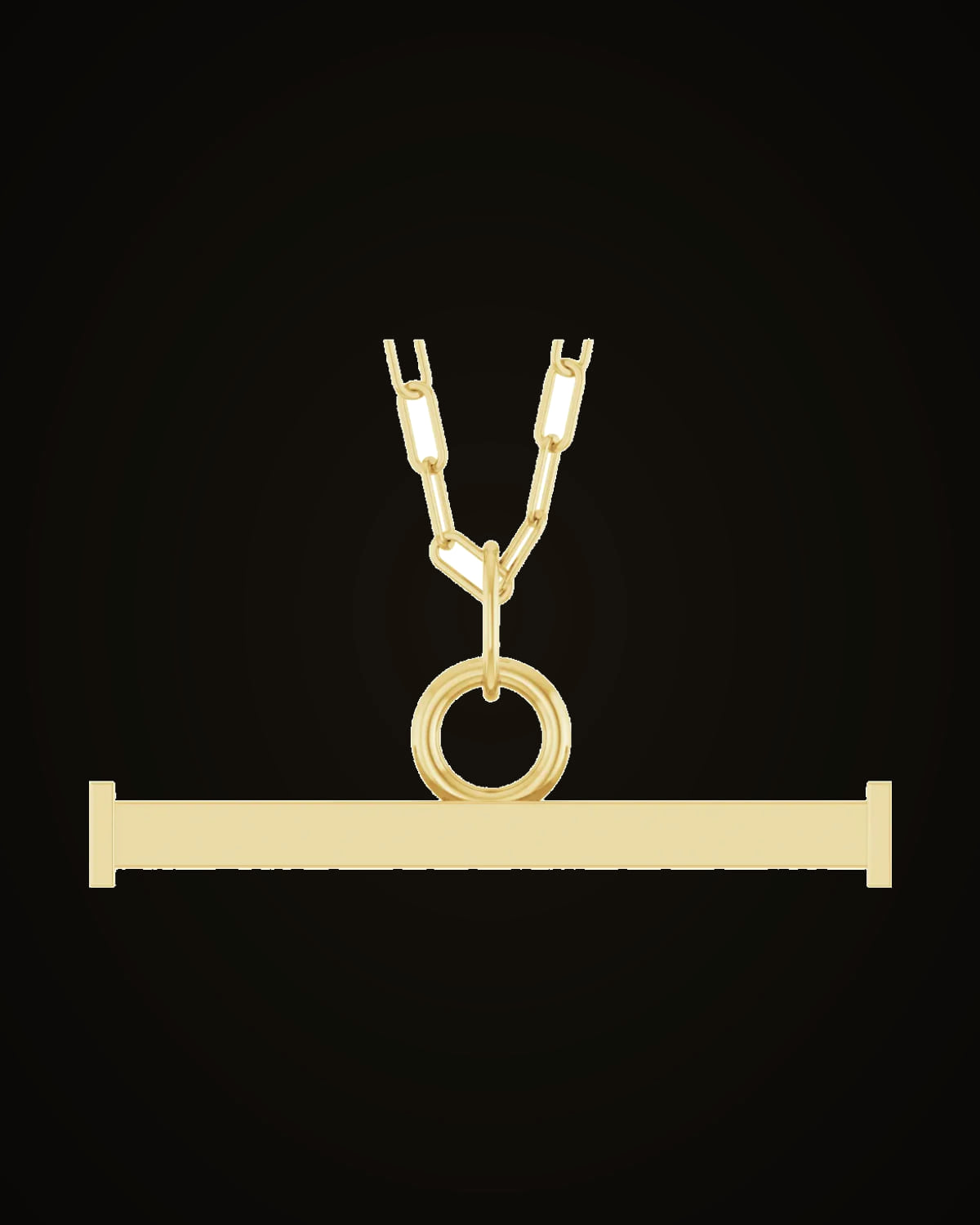 Toggle Necklace — 18K Yellow Gold-Plated on 18K Yellow Gold-Plated Sterling Silver