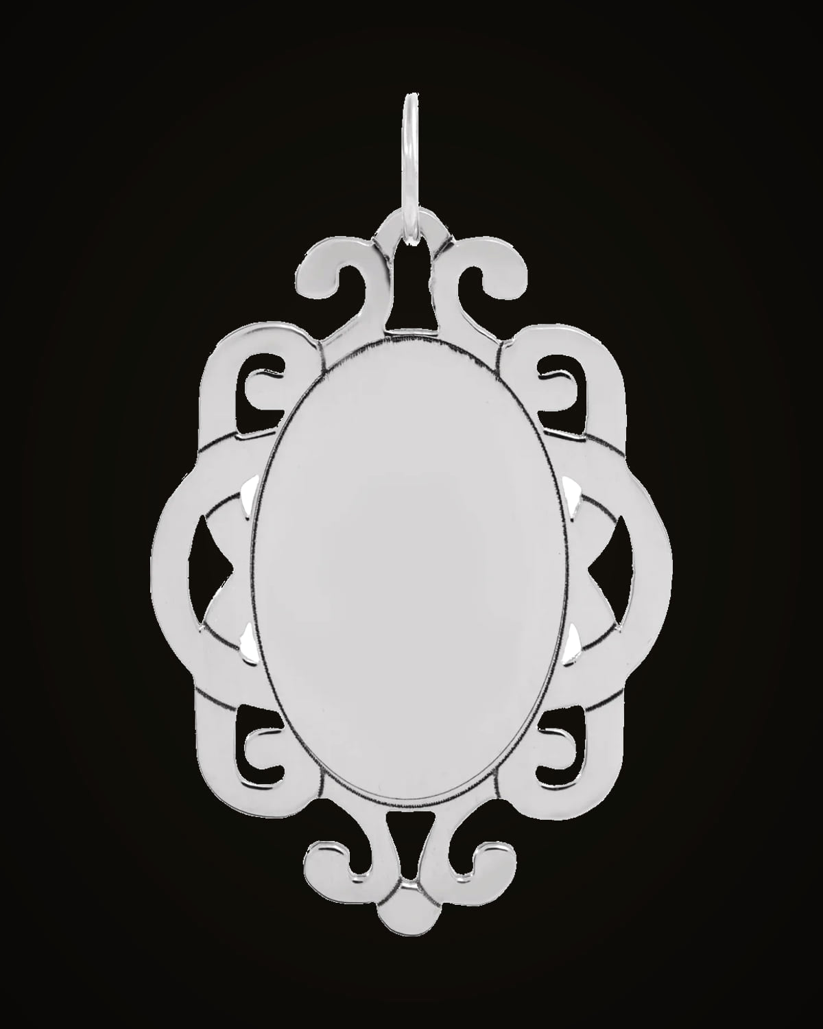 Vintage-Inspired Pendant — Sterling Silver