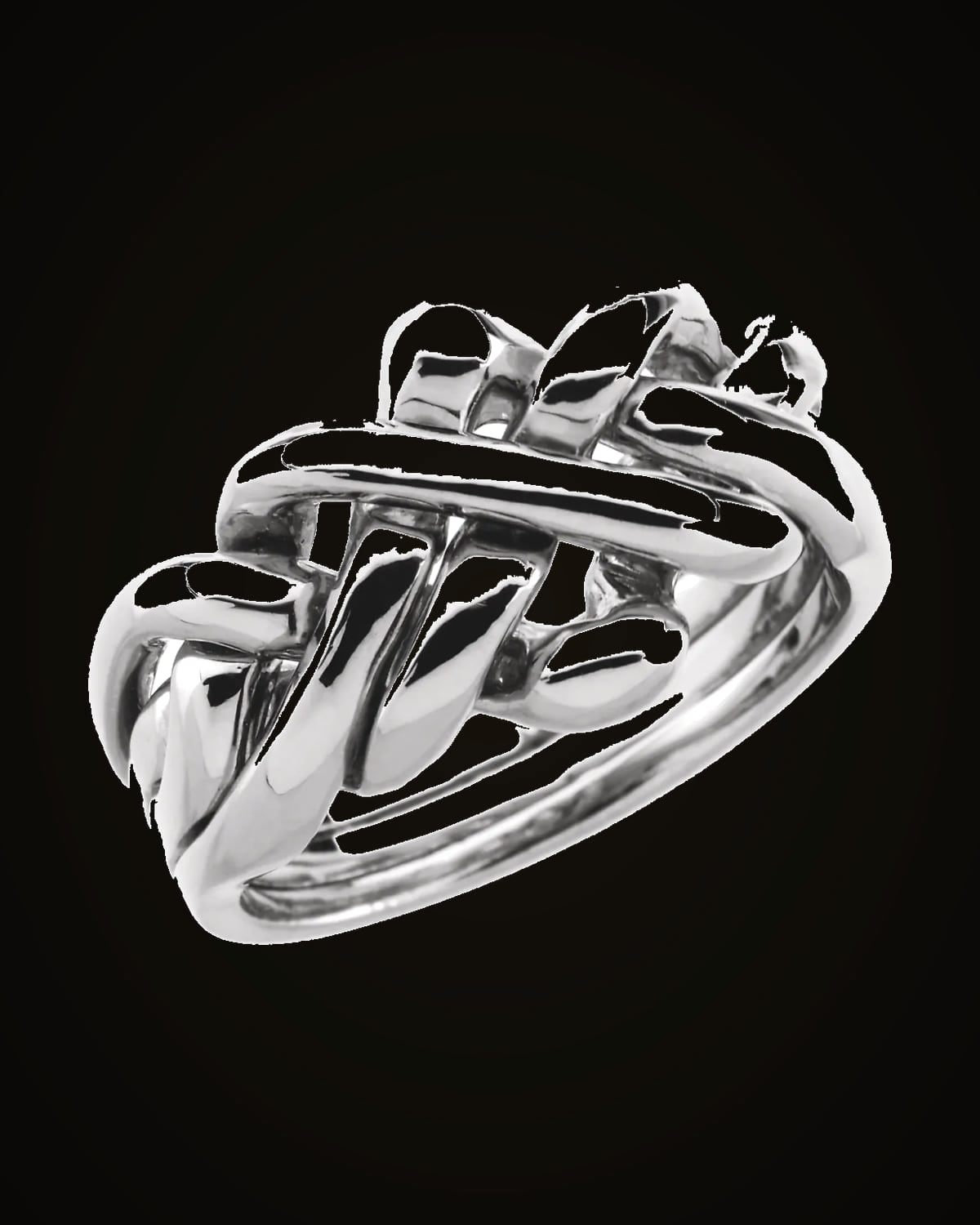 Puzzled Standard-Fit Band — Sterling Silver · 12.5 mm