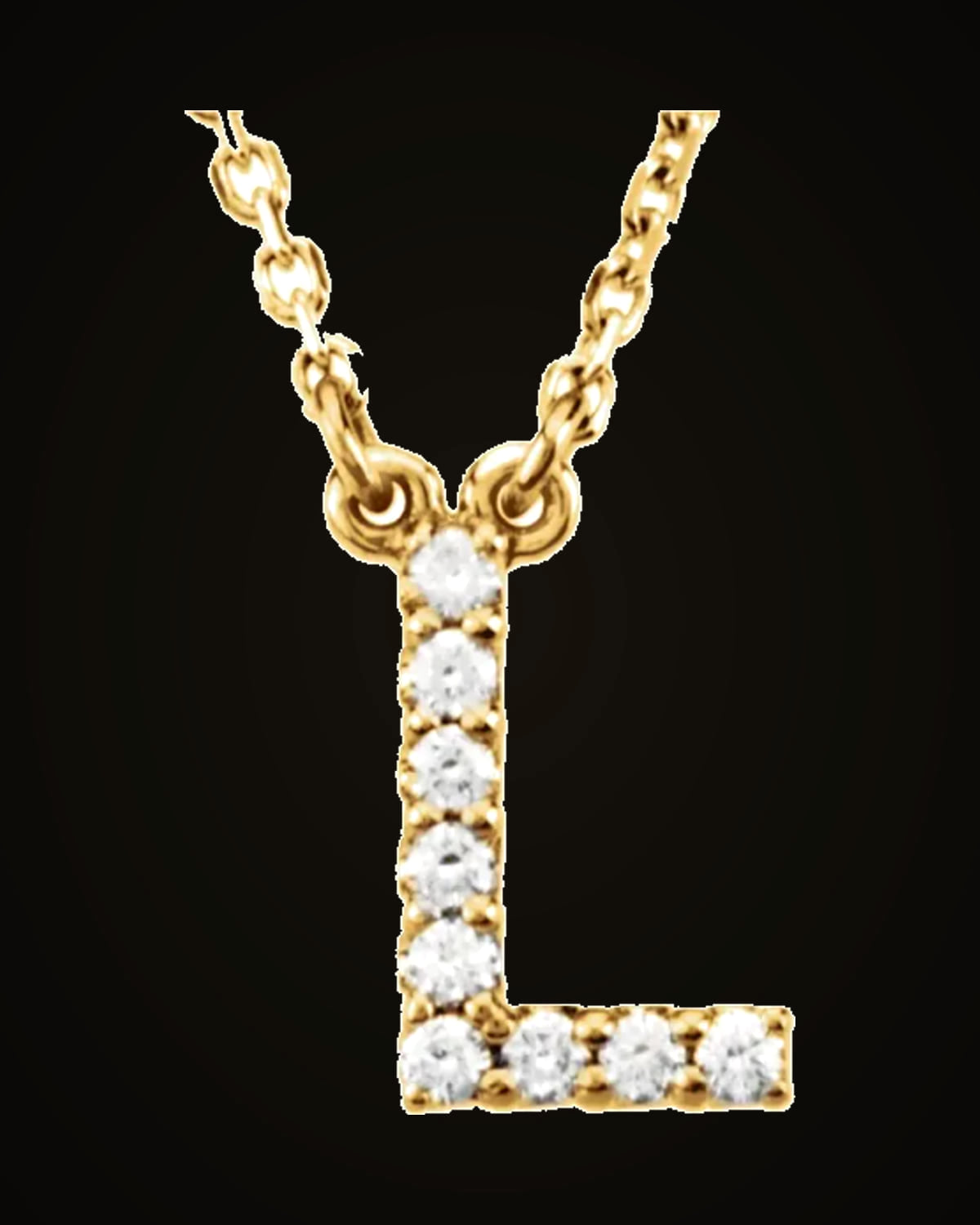 0.08 CTW Natural Diamond Necklace — 14K Yellow Gold · I1 · G-H