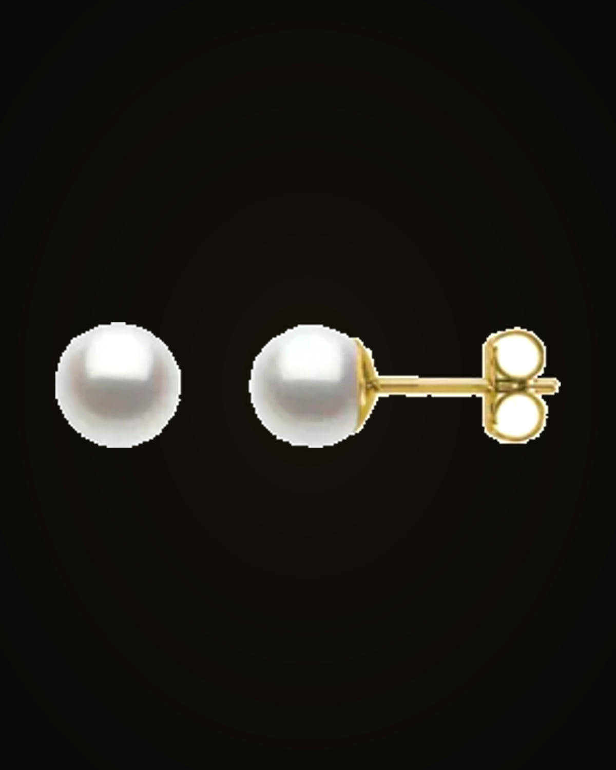 Cultured Pearl Earrings — 14K Yellow Gold