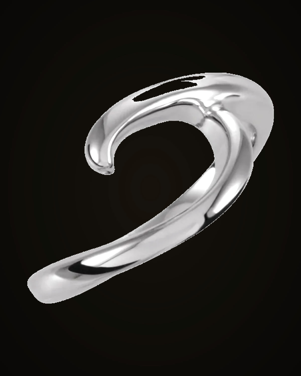Freeform Ring Remount — Sterling Silver · 10 mm