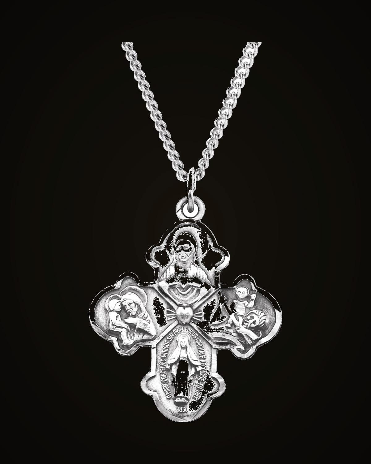 4-Way Cross Necklace — Sterling Silver