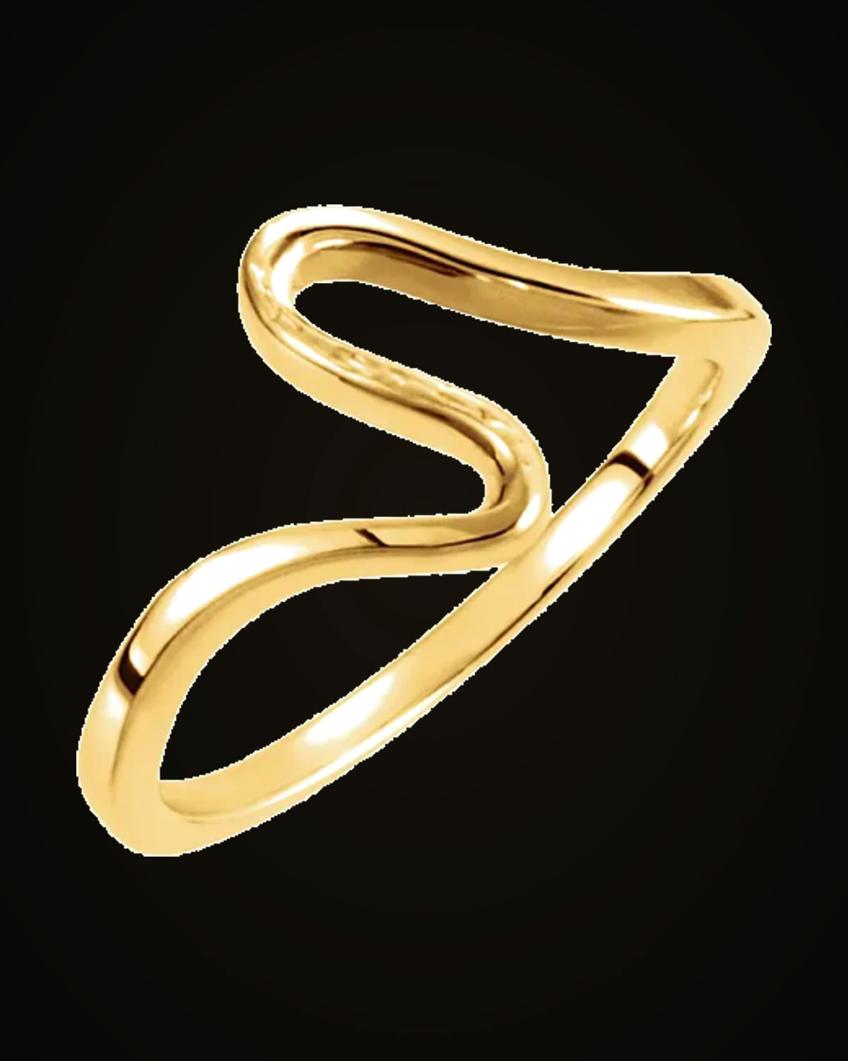 Freeform Ring — 14K Yellow Gold · 10 mm