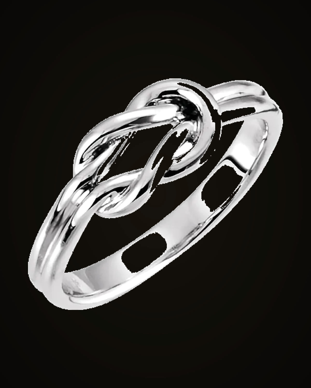 Knot Ring — Sterling Silver · 6 mm