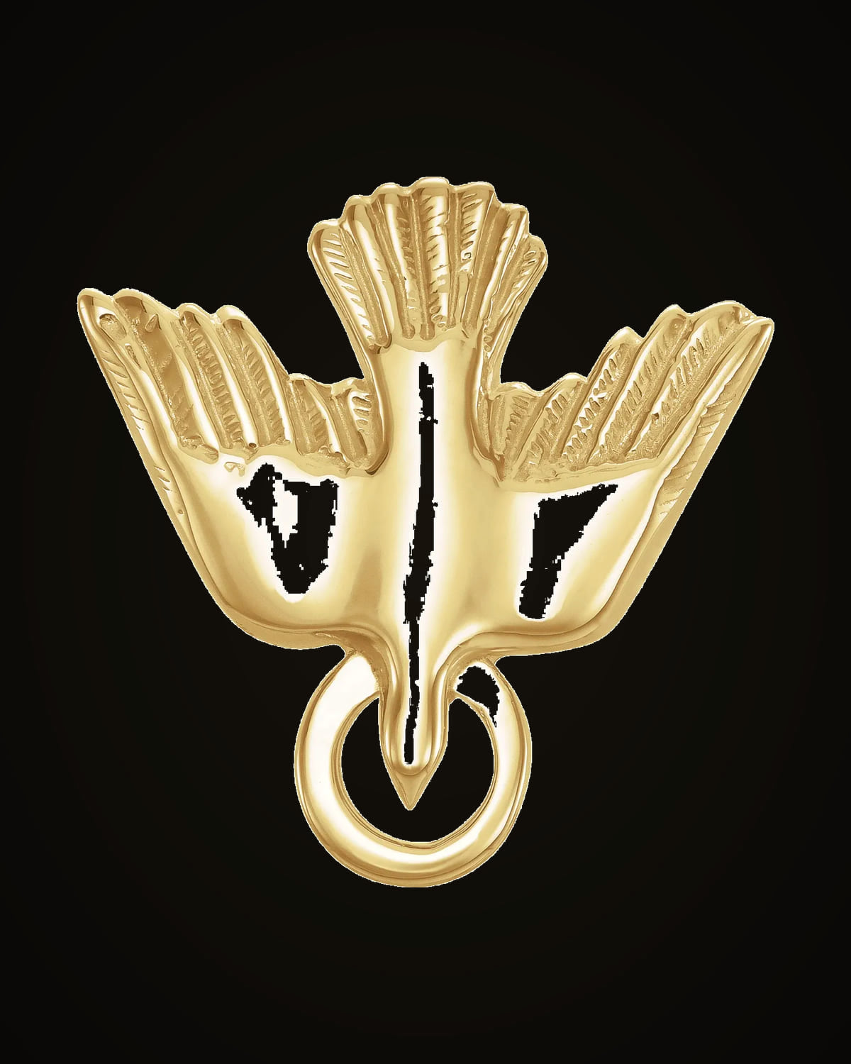 Holy Spirit Pendant — 14K Yellow Gold