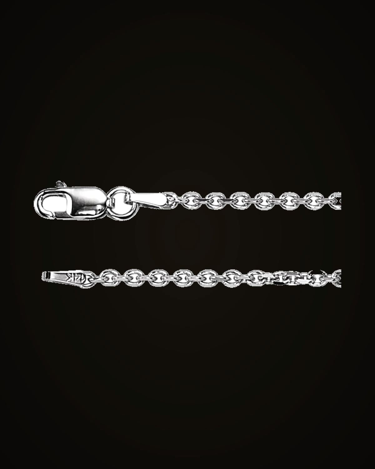 Diamond-Cut Cable Chain — Sterling Silver