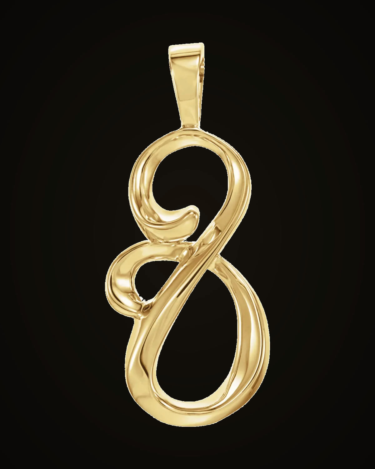 Freeform Pendant — 14K Yellow Gold