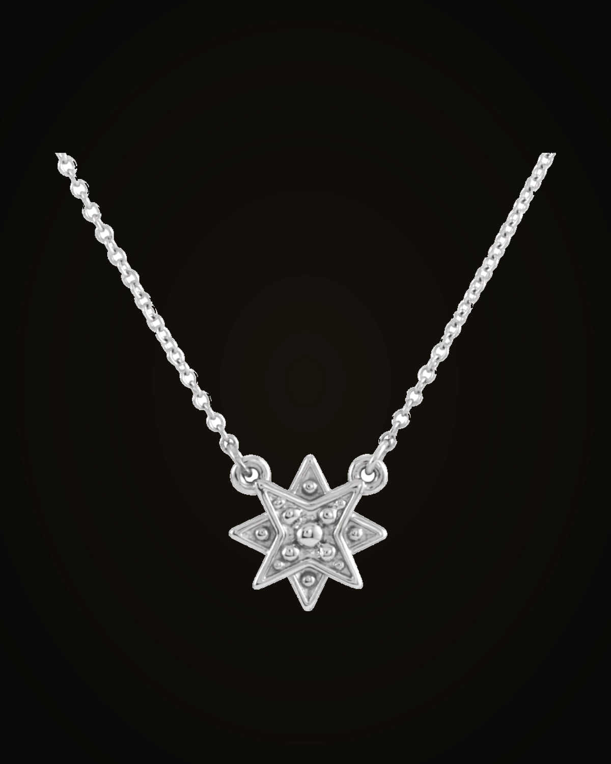 Star Necklace 16-18 Inch — Sterling Silver