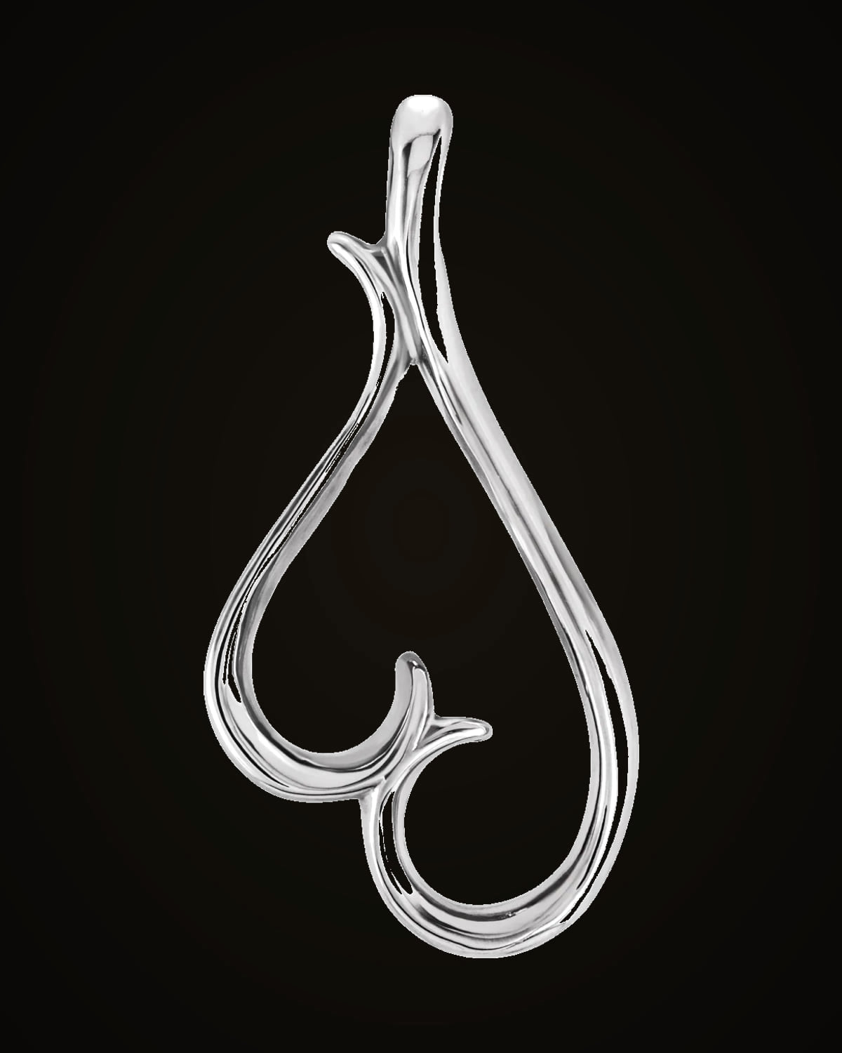 Freeform Pendant — Sterling Silver