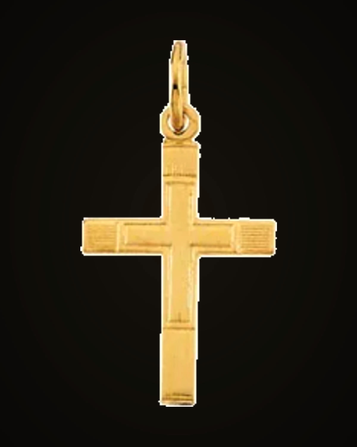 Youth Cross Pendant — 14K Yellow Gold