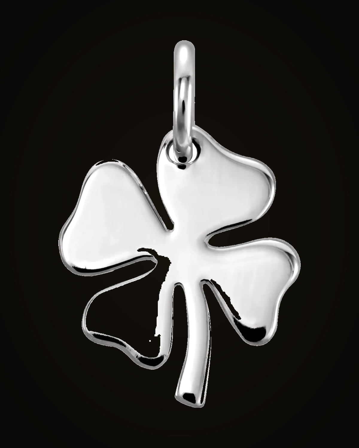 Four Leaf Clover Charm/Pendant — Sterling Silver