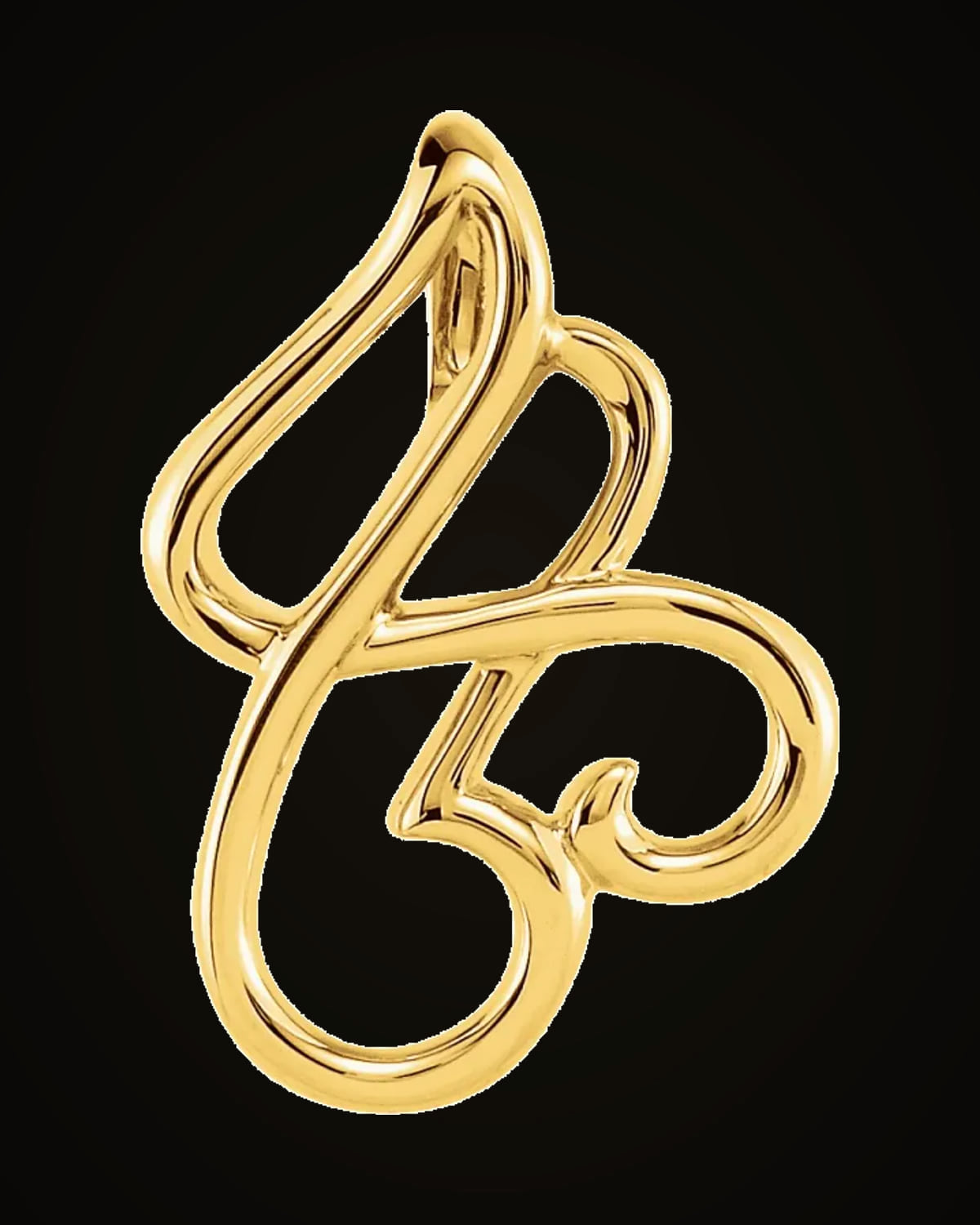 Freeform Pendant — 14K Yellow Gold